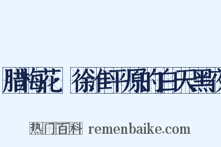 腊梅花·徐淮平原的白天黑夜是什么意思的图片